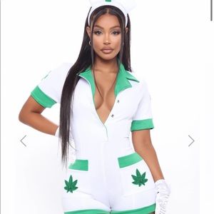 420 Blaze It Herbal Nurse 3 Piece Costume Set